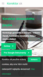 Mobile Screenshot of korektor.sk